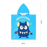 Uterák - pončo z mikrovlákna NILS aqua NAR20 Monster