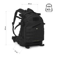 Batoh NILS Camp NC3904 Vanguard čierny 45L