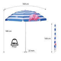Slnečník NILS Camp NC7811 160 cm