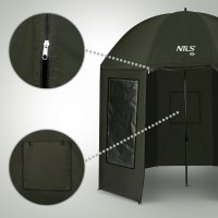 Rybársky dáždnik s bočnicou NILS Camp NC4701