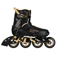 Kolieskové korčule NILS Extreme NA22151 Armour čierna-zlatá