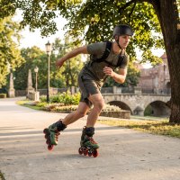 Slalomové korčule NILS Extreme NA1601 Slayd zelené