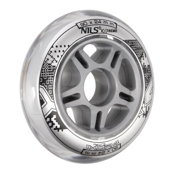 KOLIESKA NILS EXTREME PU 90x24 ČÍRE (4KS)