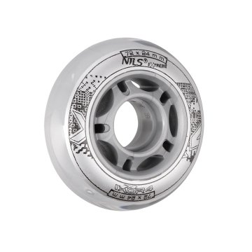 KOLIESKA NILS EXTREME PU 72x24 ČÍRE (4KS)