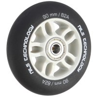 Matné kolieska NILS Extreme PU 90x24 82A s ložiskami ABEC 9, čierne, 4 ks