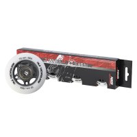 Matné kolieska NILS Extreme PU 70x24 82A s ložiskami ABEC 9, biele, 4 ks
