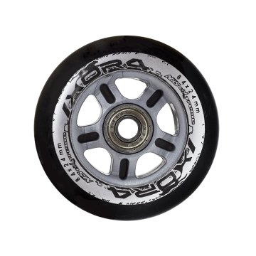 Sada čiernych PU koliesok 84x24 + ložiská ABEC9 NILS Extreme
