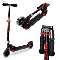 Kolobežka NILS Extreme HD120L čierna-červená