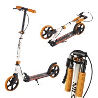 Kolobežka NILS Extreme HM0107 bielo-oranžová