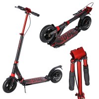 Skladacia kolobežka NILS Extreme HM209T čierno-červená