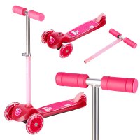 Detská kolobežka NILS Fun HLB001 LED ružová