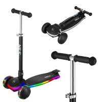 Detská trojkolesová kolobežka NILS Fun HLB1306 s LED deckom