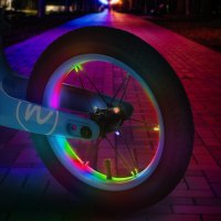 Detské odrážadlo NILS Fun RB901 s 12" pumpovanými kolesami a LED modré