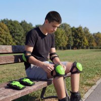 Súprava chráničov NILS Extreme H210 zelená