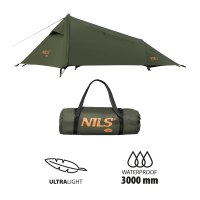 Ľahký stan NILS Camp NC2502 Skyair 2 zelený