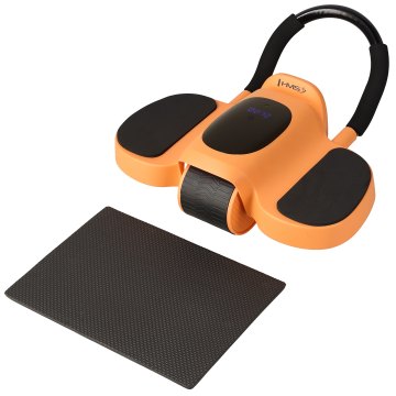 Posilňovací valec na brucho HMS KA34 s automatickým návratom oranžový