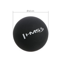 Masážna lopta HMS BLC01 čierna - Lacrosse Ball