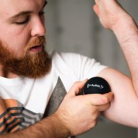 Masážna lopta HMS BLC01 čierna - Lacrosse Ball