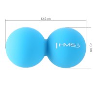 Dvojitá masážna lopta HMS BLC02 modrá - Lacrosse Ball