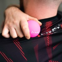 Masážna lopta HMS BLC01 ružová - Lacrosse Ball