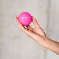 Masážna lopta HMS BLC01 ružová - Lacrosse Ball