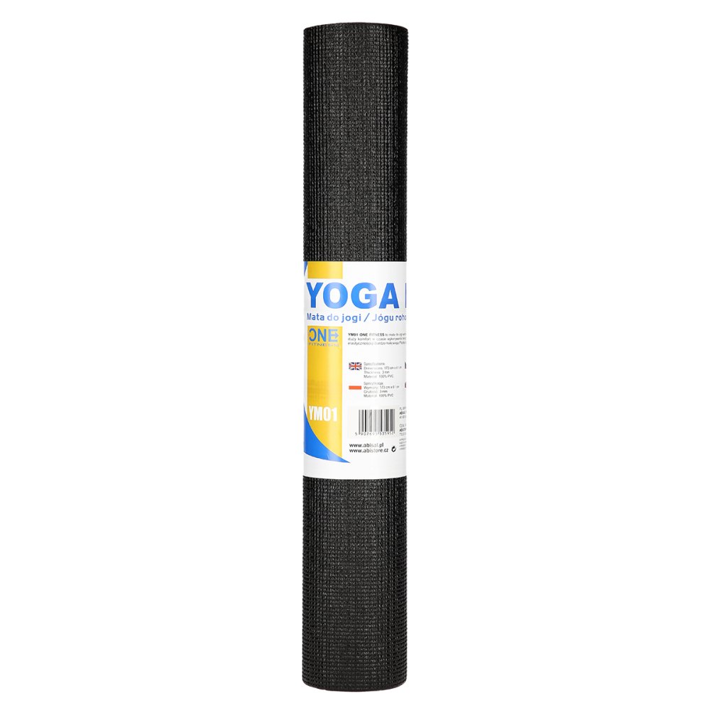 Podložka na jogu ONE Fitness YM01 čierna