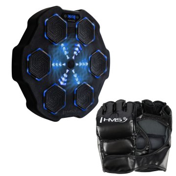 Elektronický boxerský terč HMS TB02 s LED, Bluetooht a rukavicami (Music Boxing Machine)