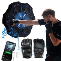 Elektronický boxerský terč HMS TB02 s LED, Bluetooht a rukavicami (Music Boxing Machine)