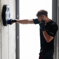 Elektronický boxerský terč HMS TB02 s LED, Bluetooht a rukavicami (Music Boxing Machine)