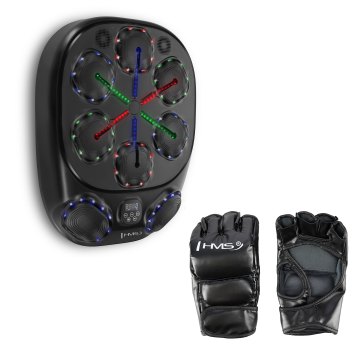 Elektronický boxerský terč HMS TB10 s LED, Bluetooth a rukavicami (Music Boxing Machine)