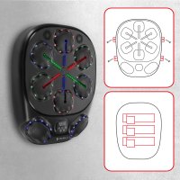Elektronický boxerský terč HMS TB10 s LED, Bluetooth a rukavicami (Music Boxing Machine)