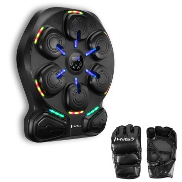 Elektronický boxerský terč HMS TB13 s LED, Bluetooth a rukavicami (Music Boxing Machine)