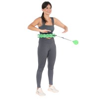 Masážna hula hoop obruč HMS HHW01 so závažím zelená