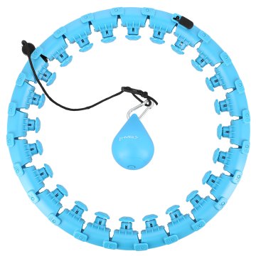 Masážna hula hoop obruč HMS HHW01 so závažím modrá
