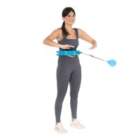 Masážna hula hoop obruč HMS HHW01 so závažím modrá