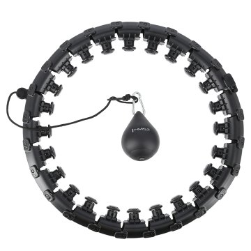 Masážny hula hop HMS HHW01 so závažím čierný