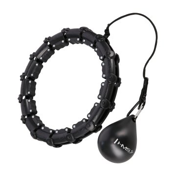 Masážna obruč HMS HHW11 PLUS SIZE so závažím čierná