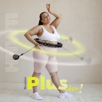 Masážna obruč HMS HHW11 PLUS SIZE so závažím čierná