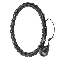 Masážna obruč HMS HHW11 PLUS SIZE so závažím čierná