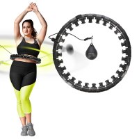 Masážna obruč HMS HHW12 plus size so závažím čierná