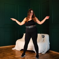 Masážna obruč HMS HHW12 plus size so závažím čierná