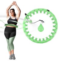 Masážna obruč HMS HHW12 plus size so závažím zelená