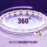 Masážna obruč HMS HHM14 so závažím a počítadlom fialová