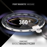 Masážna obruč HMS HHM15 so závažím, magnetmi a počítadlom čierna
