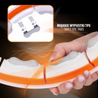 Masážna hula hoop HMS HHM21 so závažím, magnetmi a počítadlom biela/oranžová