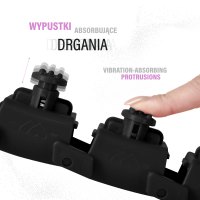 Súprava masážnej obruče ONE Fitness OHA01 so závažím a zoštíhľujúcého pásu BR125 čierna