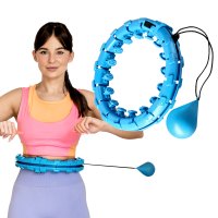 Súprava masážnej obruče ONE Fitness OHA01 so závažím a zoštíhľujúcého pásu BR125 modrá