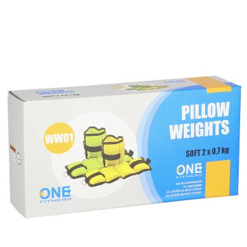 Záťaže na zápästie a členky ONE FITNESS WW01 2 x 0,7 kg žlté