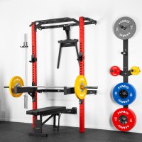 Multifunkčný posilňovací stojan - Power Rack HMS KLT22 červený