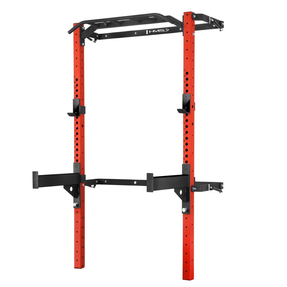 Skladacia posilňovacia klietka - Power Rack HMS KLT23 červená